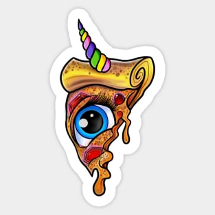 Cute Unicorn Pizza Sticker